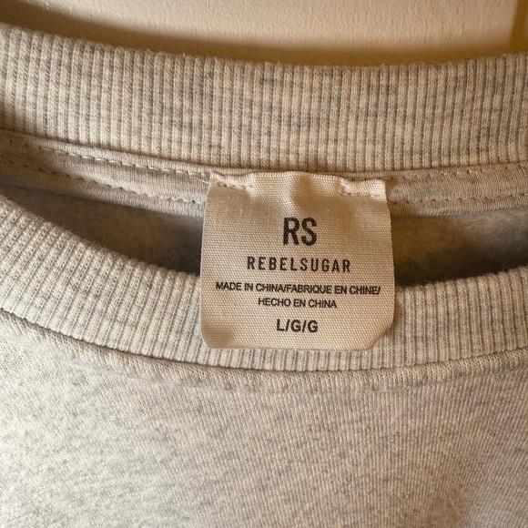 RebelSugar Crewneck Crop Sweater - Paris - Picture 5 of 5
